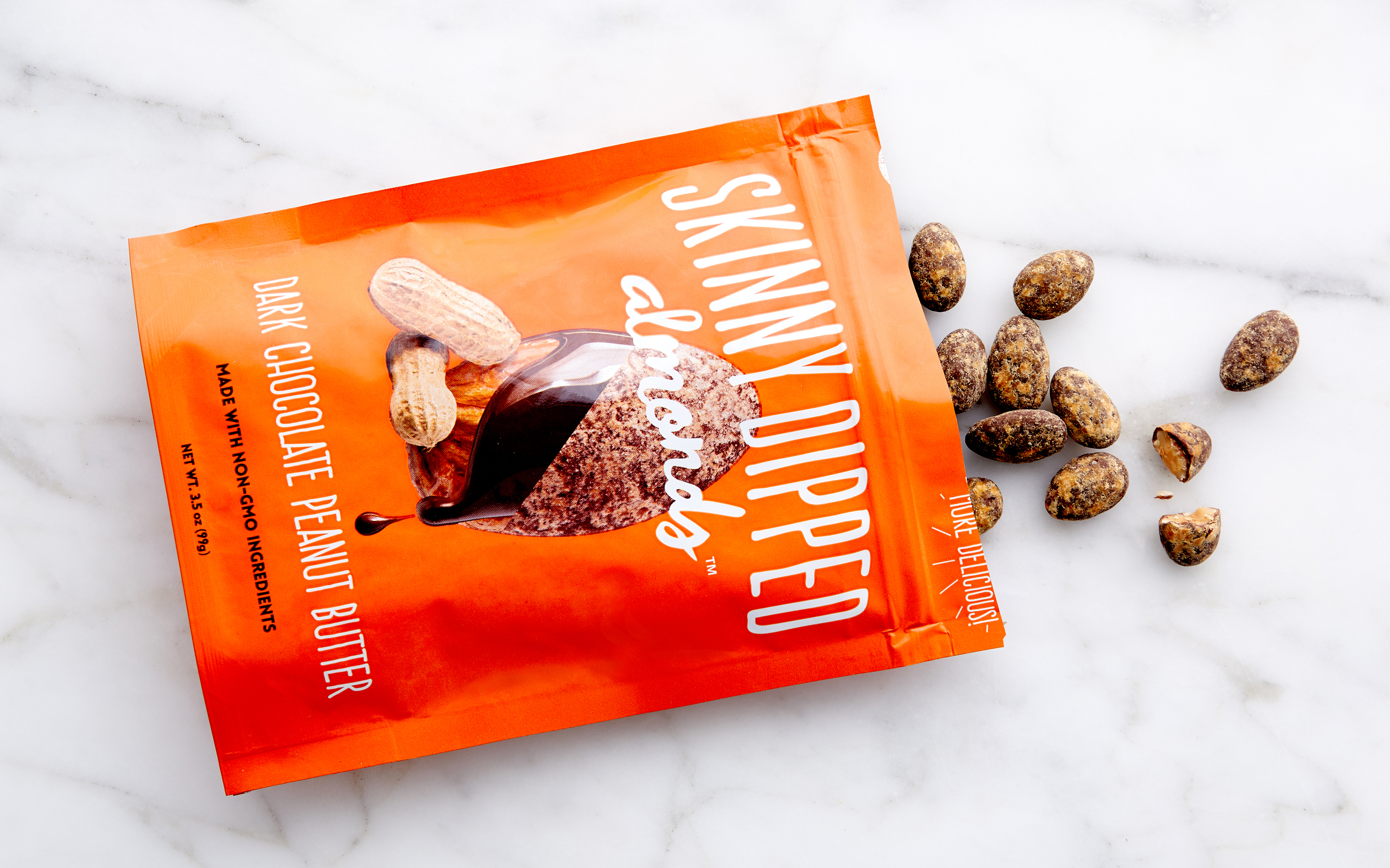 Dark Chocolate Peanut Butter Almonds SkinnyDipped Almonds SF Bay